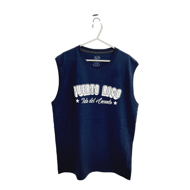 Souvenir de Puerto Rico - Sleeveless Shirts (Blue)