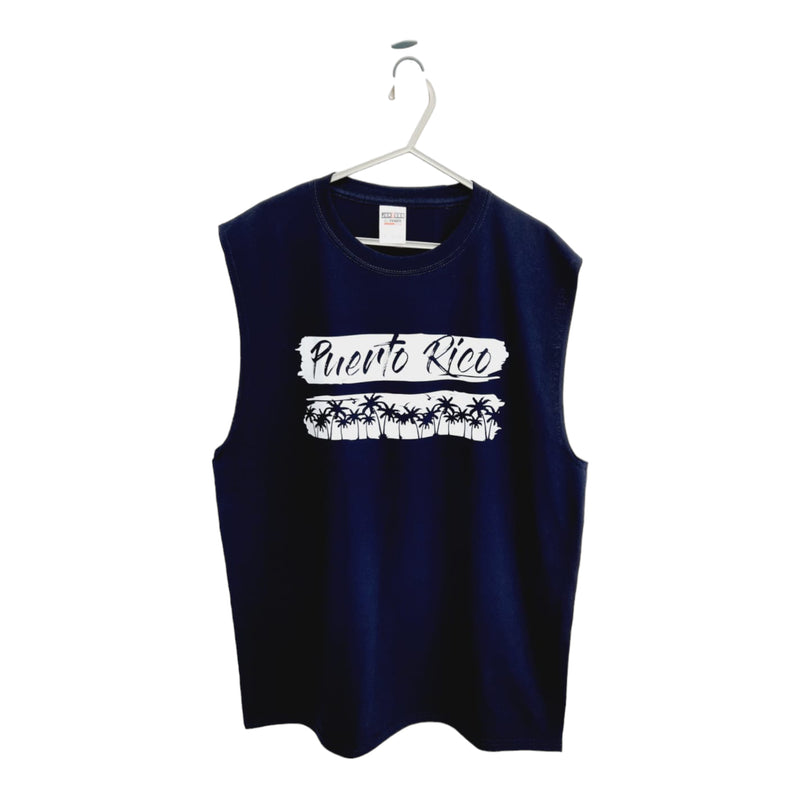 Souvenir de Puerto Rico - Sleeveless Shirts (Blue)