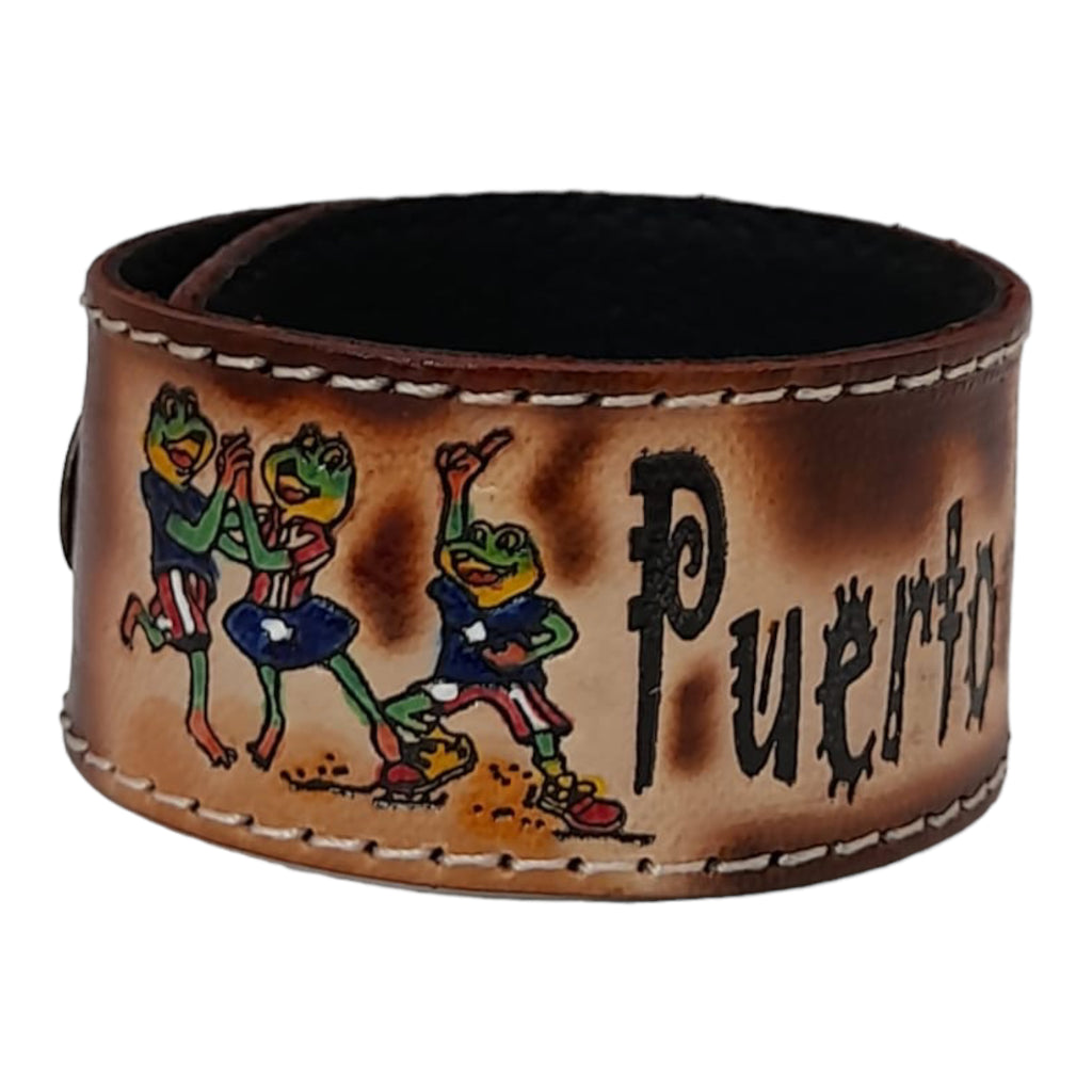 Souvenir de PR - Pulsera de Cuero (Large)