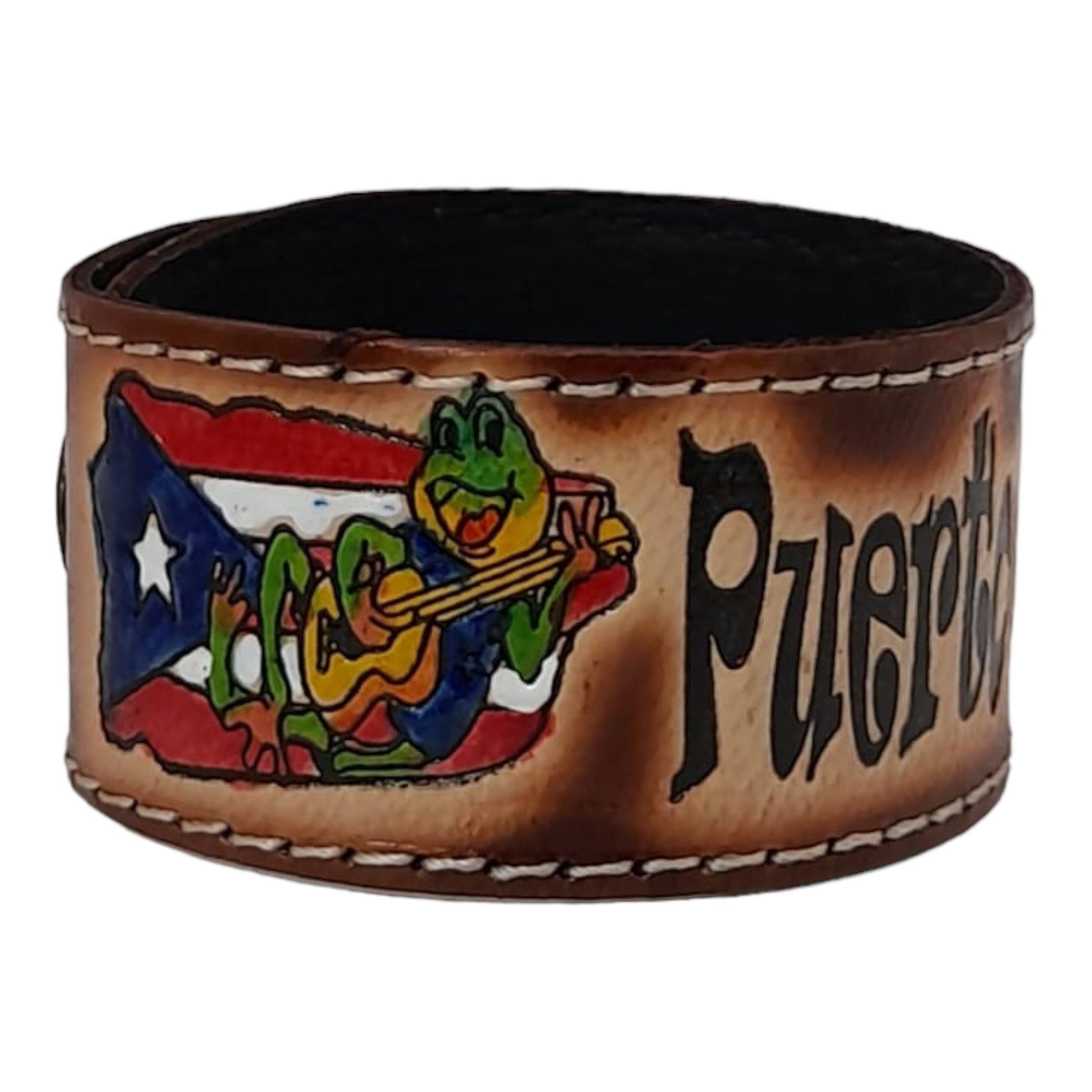 Souvenir de PR - Pulsera de Cuero (Large)