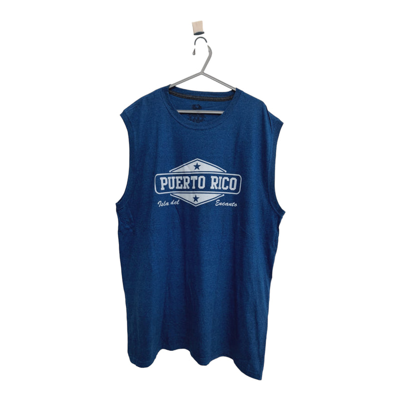 Souvenir de Puerto Rico - Sleeveless Shirts (Blue)