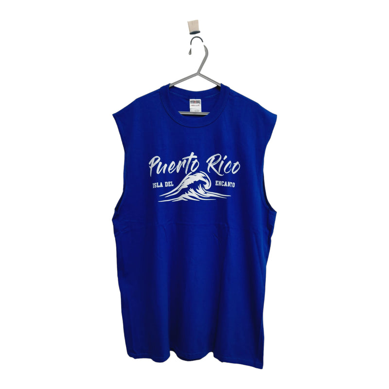 Souvenir de Puerto Rico - Sleeveless Shirts (Blue)