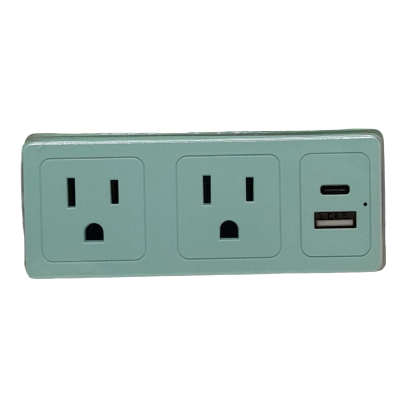 Power Hub - 2 Outlets / 1 USB Port / 1 Type C Port
