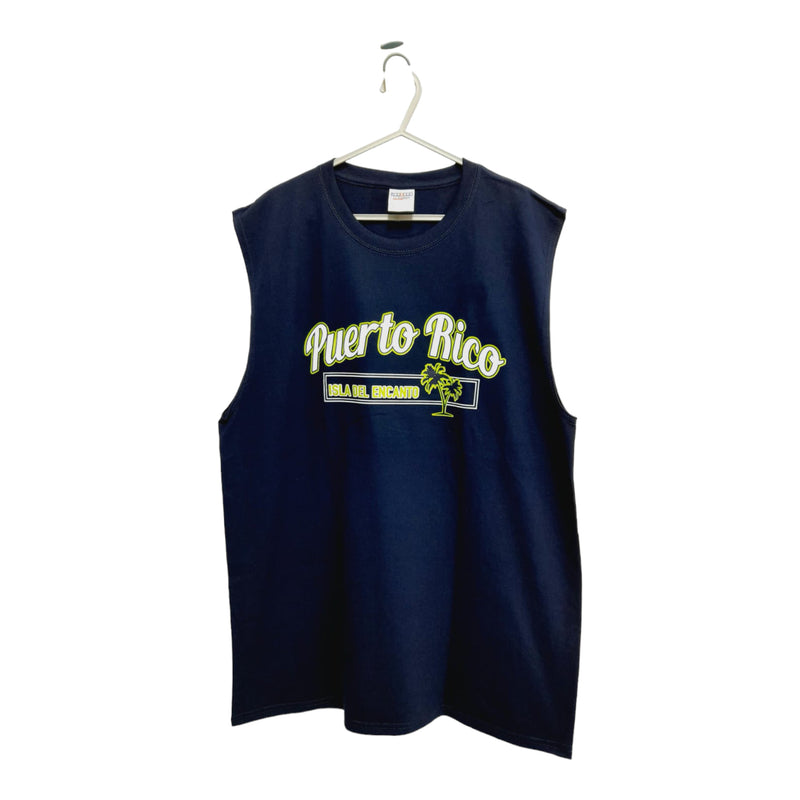 Souvenir de Puerto Rico - Sleeveless Shirts (Blue)