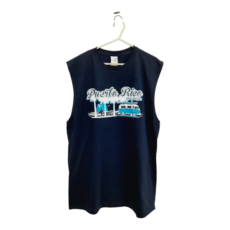 Souvenir de Puerto Rico - Sleeveless Shirts (Blue)