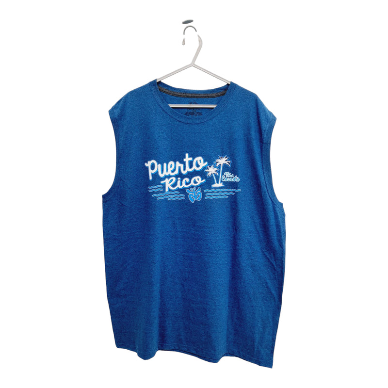 Souvenir de Puerto Rico - Sleeveless Shirts (Blue)