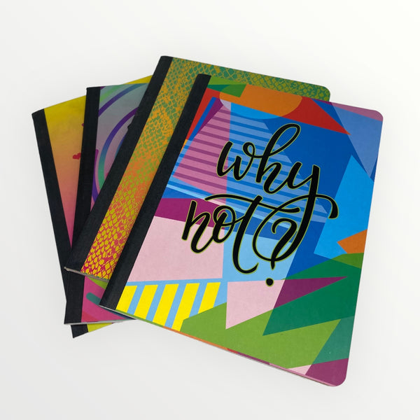 Large School Notebooks for Girls - Soft/Colorful Folder