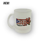 Souvenir de Puerto Rico - Tazas de Cristal Opaco (Frosted)
