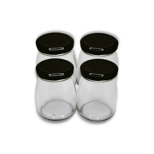 Frascos de Cristal con Tapa (4pcs)