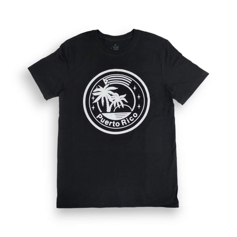 Puerto Rico Souvenir - Black Shirts with Logo about Puerto Rico T-SHIRT (Adult Size)