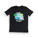 Souvenir de Puerto Rico - Camisas Negras con Logo sobre Puerto Rico T-SHIRT (Size Adulto)