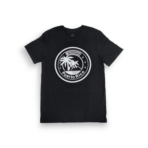 Souvenir de Puerto Rico - Camisas Negras con Logo sobre Puerto Rico T-SHIRT (Size Niño)