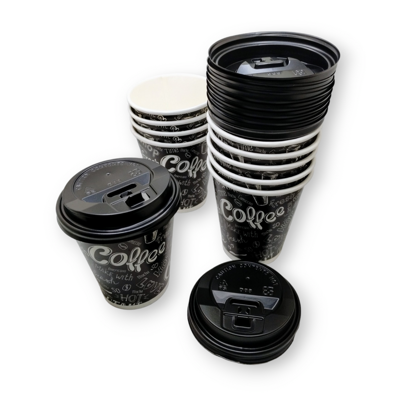8oz Paper Coffee Cups - (10pcs)
