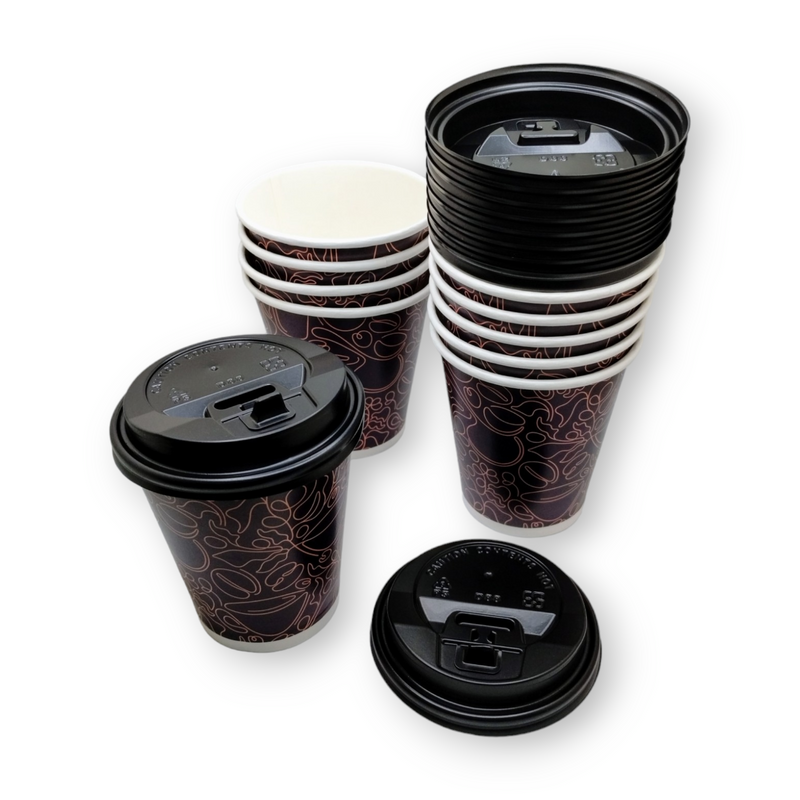 8oz Paper Coffee Cups - (10pcs)