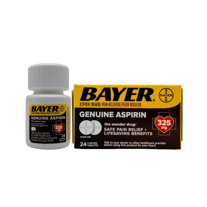 Bayer Aspirin Tabs 325mg (24 Tablets)