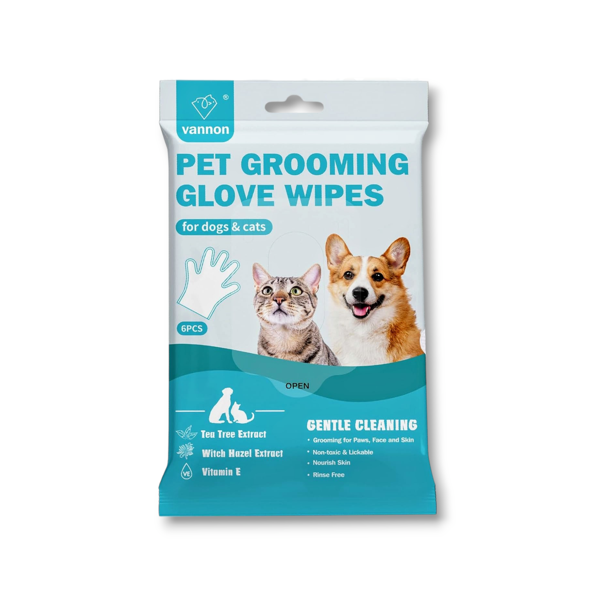 Vannon - Guantes para Cuidado de Mascotas (6pcs)