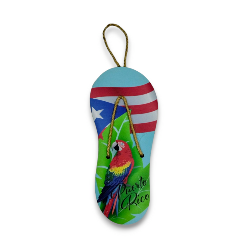 Souvenir de Puerto Rico Colgante en Forma de Chancla 9"
