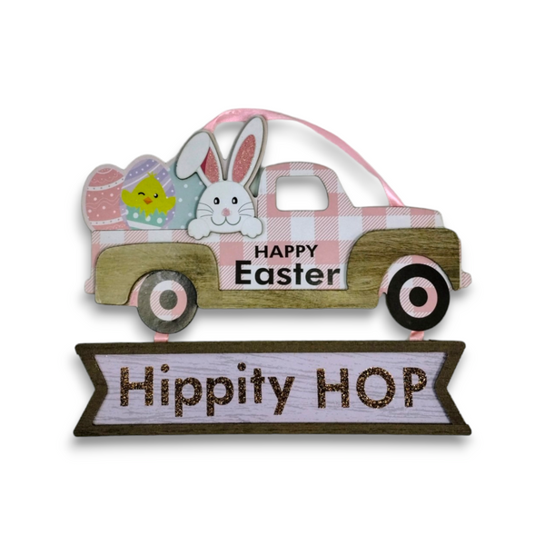 Decoración de Easter - Colgante de Camión de Pascuas (12.6" x 010.24" x 0.24")