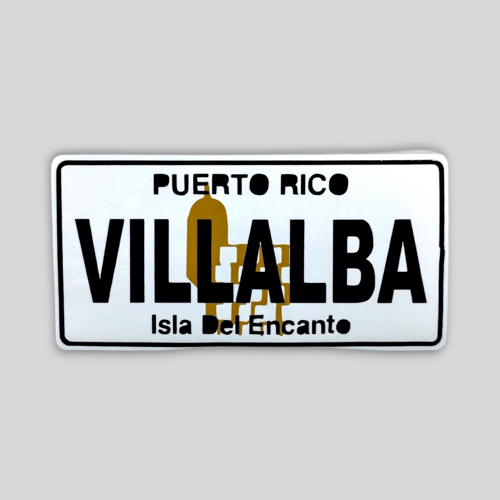 Puerto Rico Souvenirs - Stickers (Puerto Rican Towns) *GLASS NOT INCLUDED*