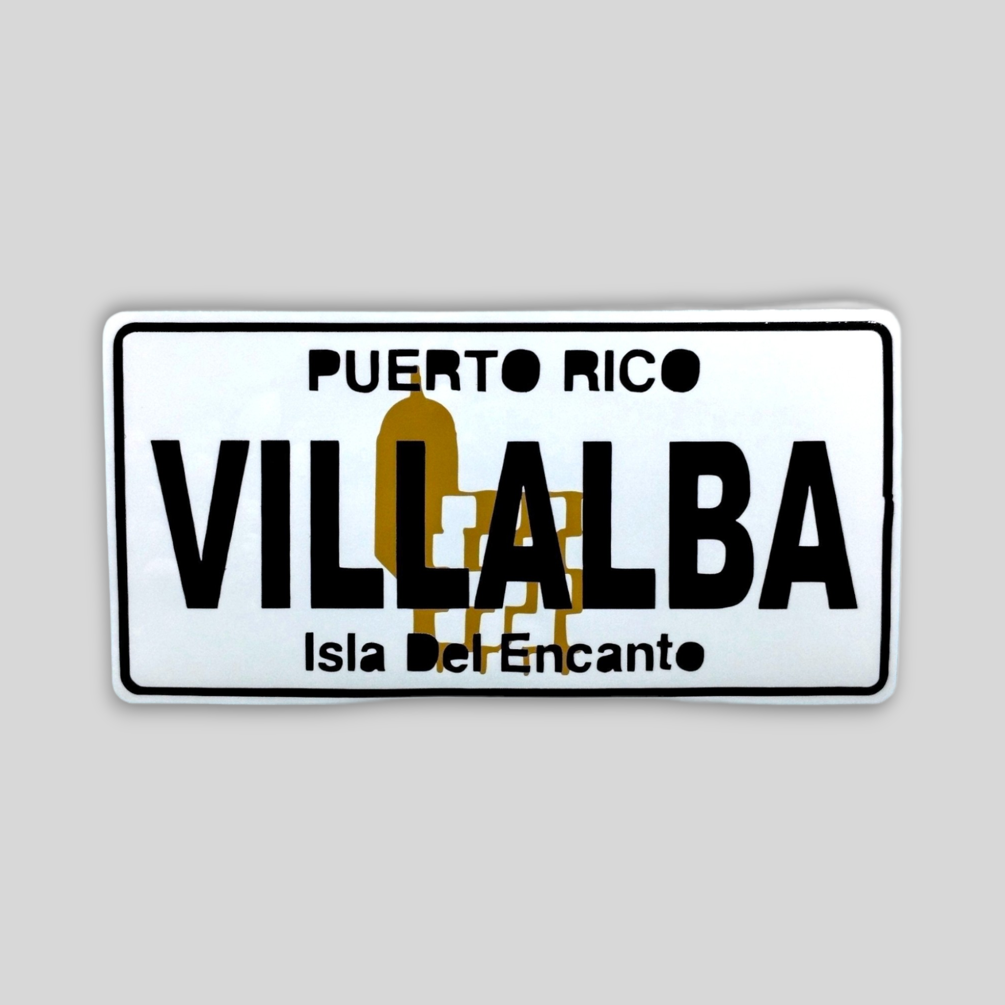 Puerto Rico Souvenirs - Stickers (Puerto Rican Towns) *GLASS NOT INCLUDED*