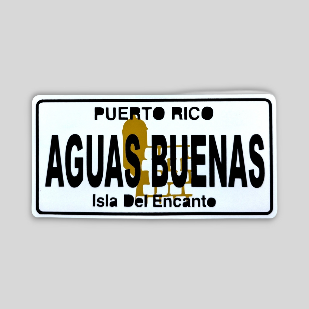 Puerto Rico Souvenirs - Stickers (Puerto Rican Towns) *GLASS NOT INCLUDED*