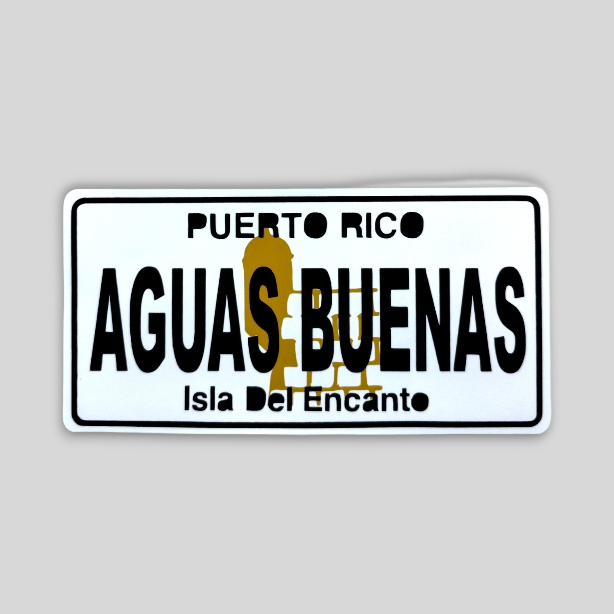 Puerto Rico Souvenirs - Stickers (Puerto Rican Towns) *GLASS NOT INCLUDED*