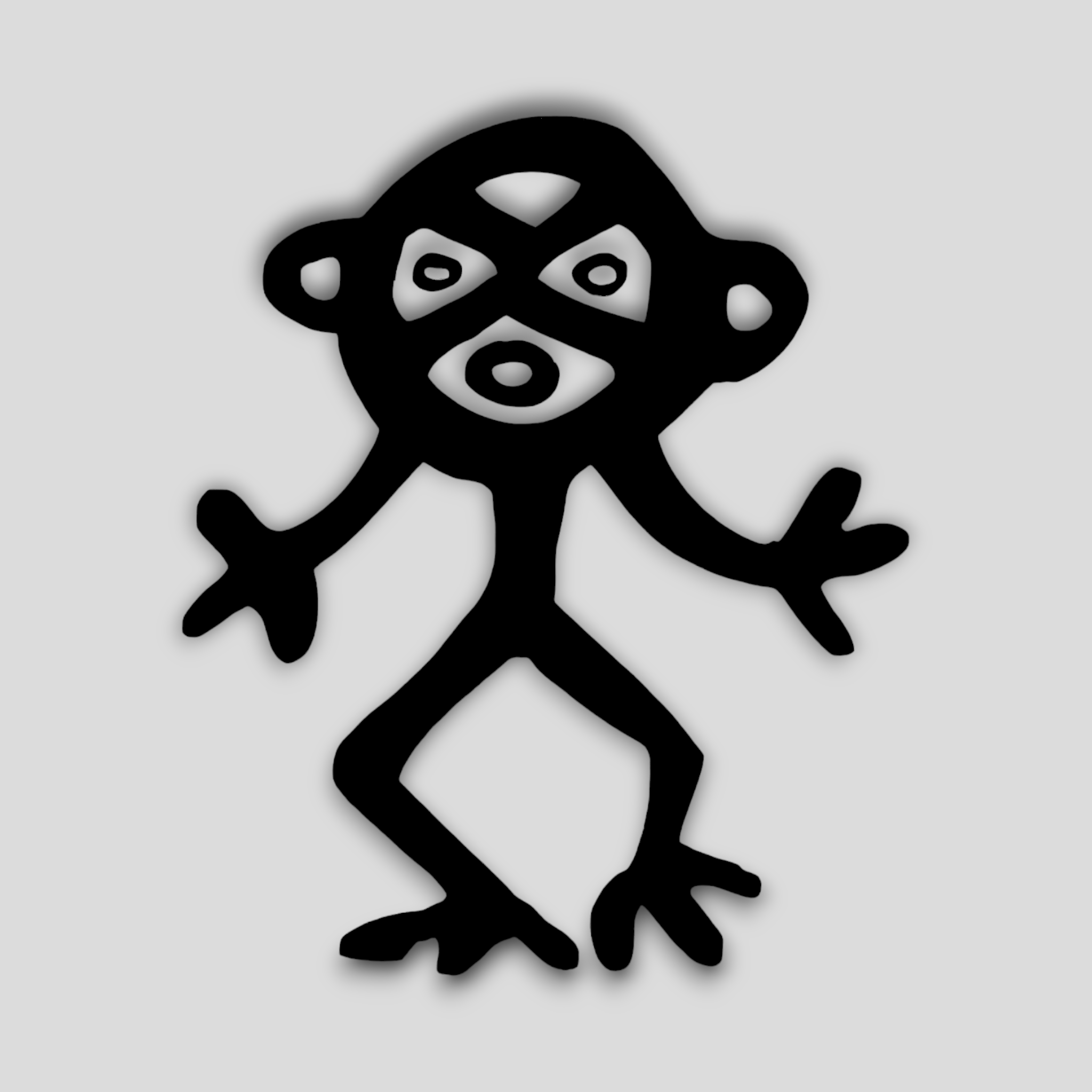 Souvenirs de Puerto Rico - Stickers (Símbolos Taínos Negros) *NO INCLUYE EL VASO*