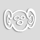 Souvenirs de Puerto Rico - Stickers (Símbolos Taínos Blancos) *NO INCLUYE EL VASO*