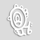 Souvenirs de Puerto Rico - Stickers (Símbolos Taínos Blancos) *NO INCLUYE EL VASO*