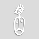 Souvenirs de Puerto Rico - Stickers (Símbolos Taínos Blancos) *NO INCLUYE EL VASO*