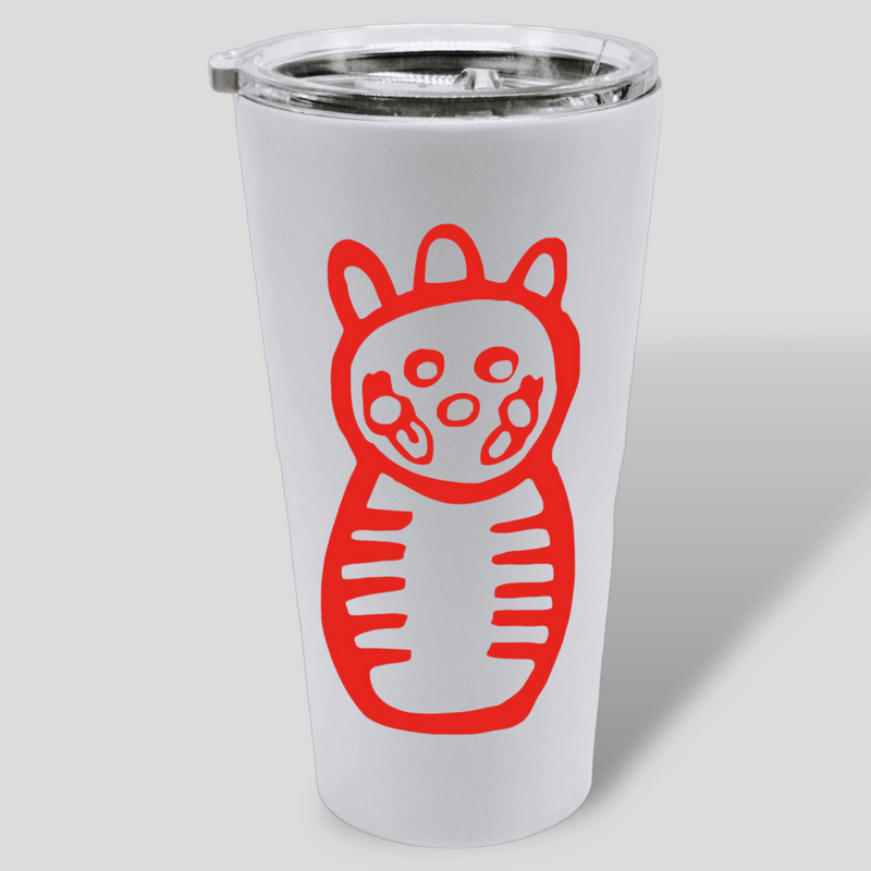 Puerto Rico Souvenirs - Stickers (Red Taino Symbols) *GLASS NOT INCLUDED*