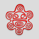 Souvenirs de Puerto Rico - Stickers (Símbolos Taínos Rojos) *NO INCLUYE EL VASO*