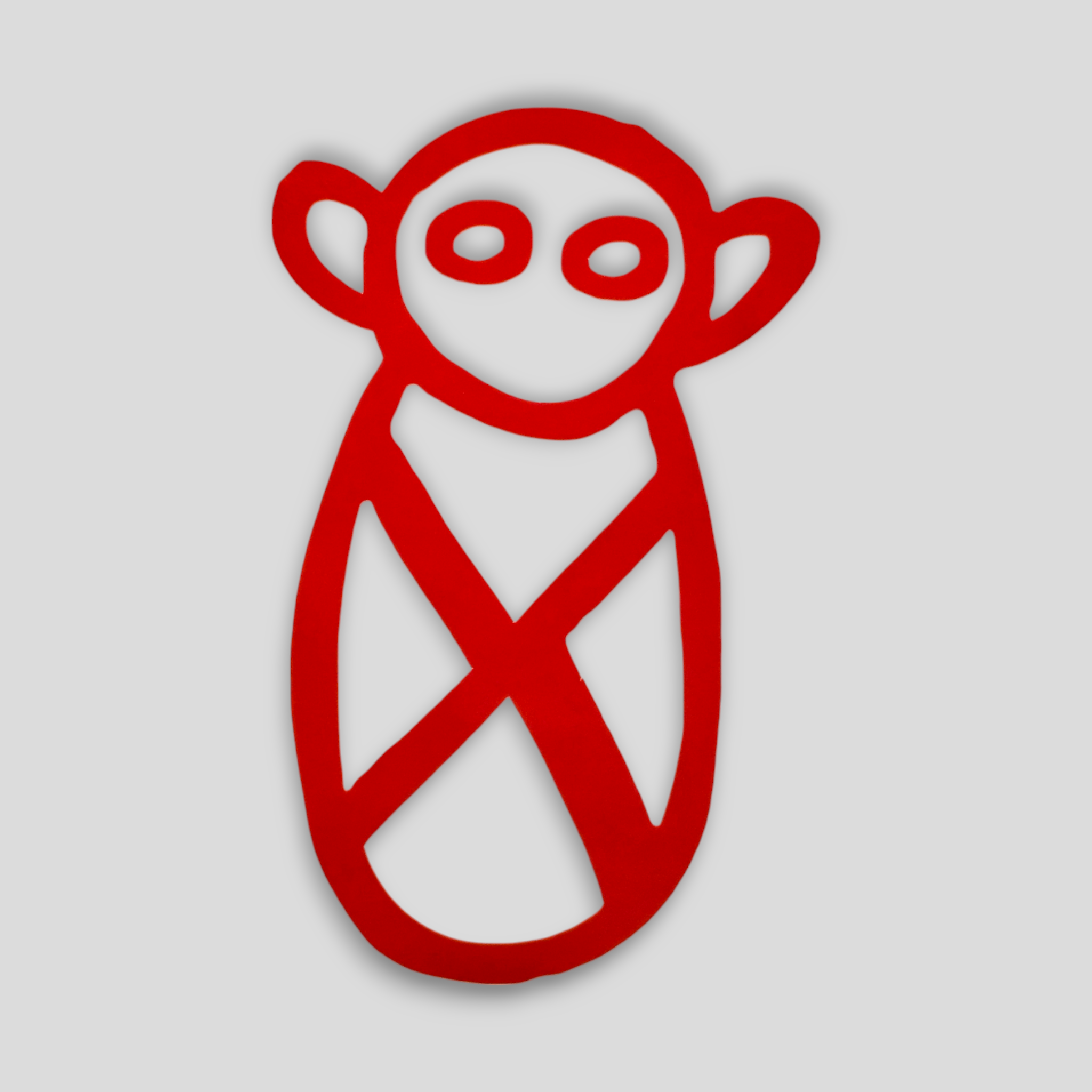 Puerto Rico Souvenirs - Stickers (Red Taino Symbols) *GLASS NOT INCLUDED*
