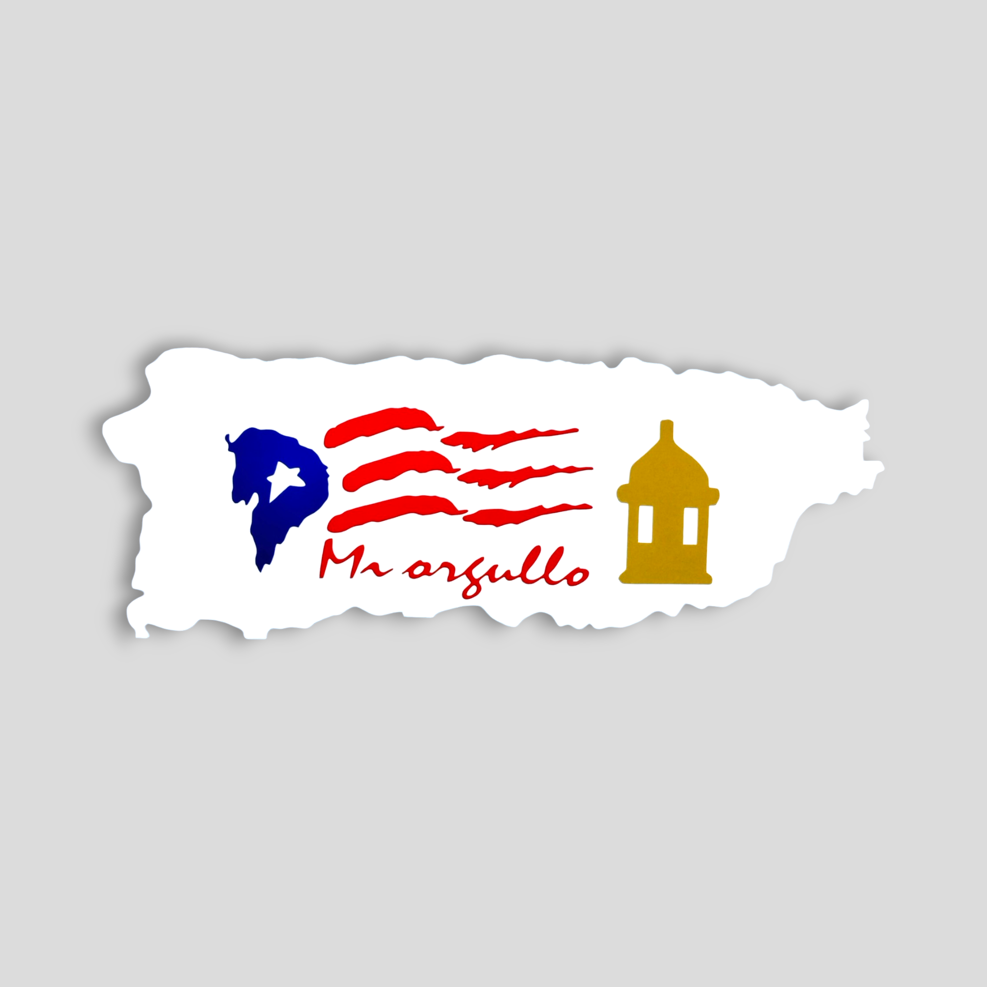 Puerto Rico Souvenirs - Stickers (Boricua Pride) *GLASS NOT INCLUDED*