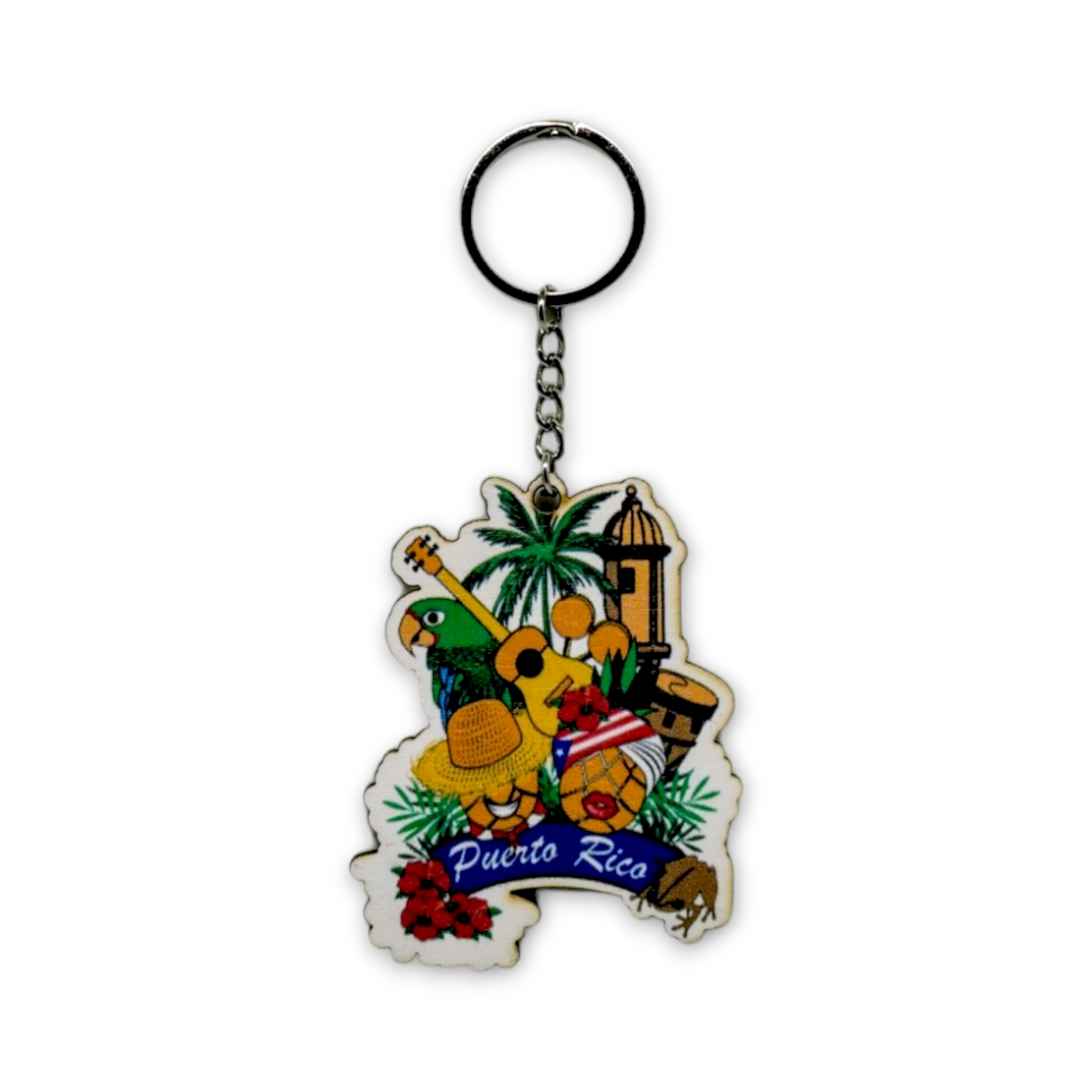 Souvenirs de Puerto Rico - Llaveros de Madera (Variedad de Estilos)