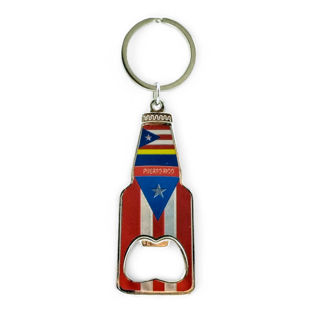 Puerto Rico Souvenirs - Metal Keychains with Bottle Opener (Various Styles)