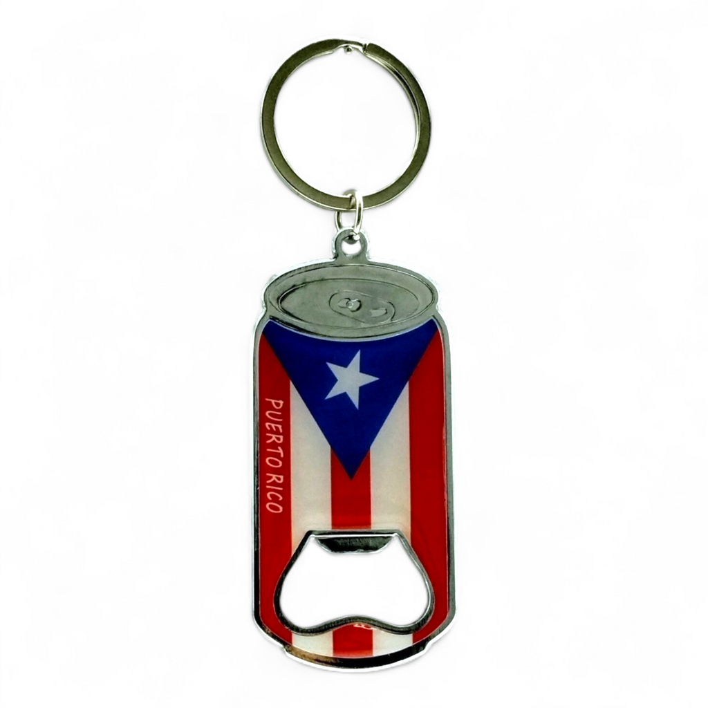Puerto Rico Souvenirs - Metal Keychains with Bottle Opener (Various Styles)