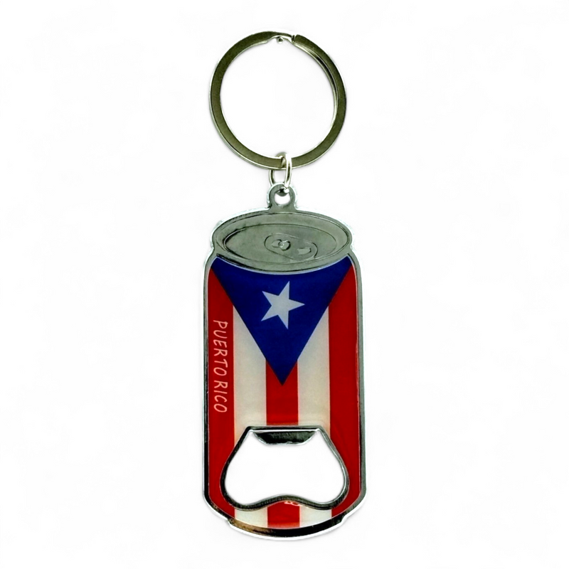 Souvenirs de Puerto Rico - Llaveros de Metal con Abridor de Botellas (Variedad de Estilos)