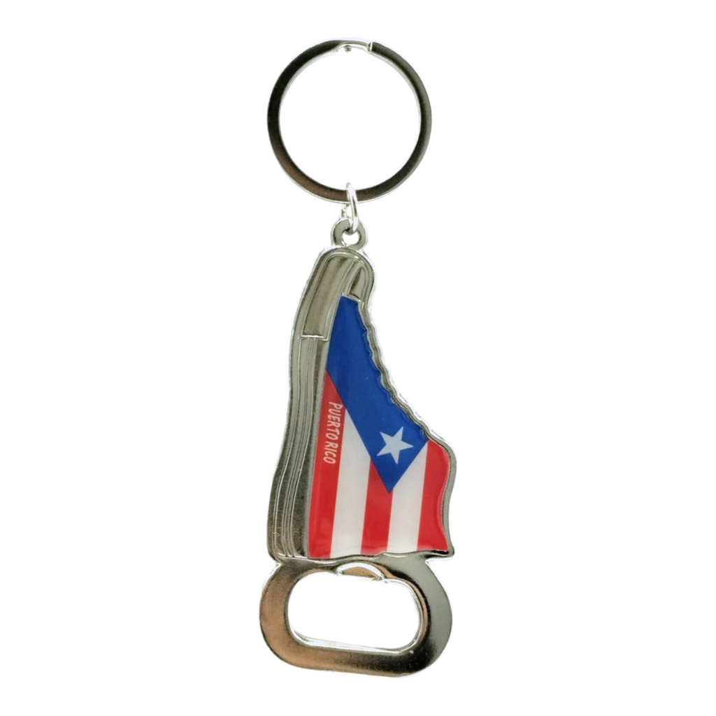 Puerto Rico Souvenirs - Metal Keychains with Bottle Opener (Various Styles)