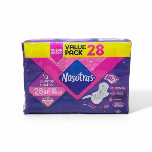 Nosotras Buenas Noches 28 ULTRA INVISIBLE (VALUE PACK)