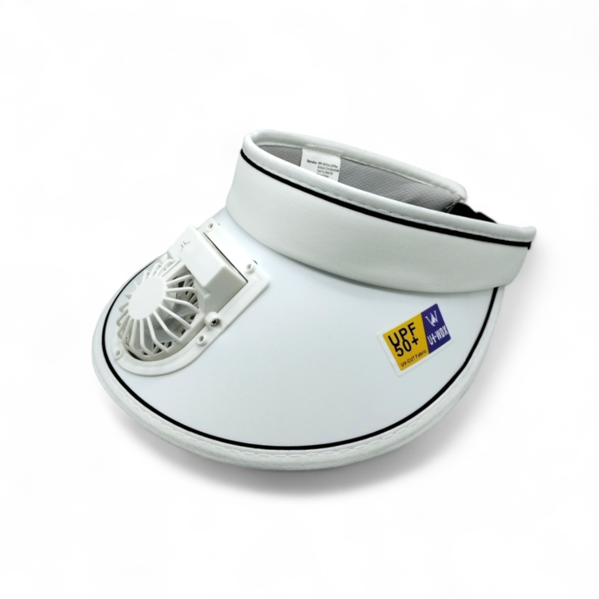 Wide Brim Hat with Integrated Small Fan