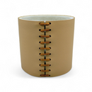 Floreros de Cemento envuelto en Cuero (5.1" x 4.7") *NO ENVIOS POR CORREO*