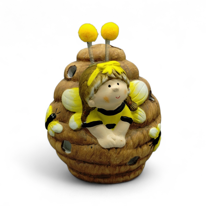 Small Ceramic Figures - Bee Hive *NO SHIPPING BY MAIL*