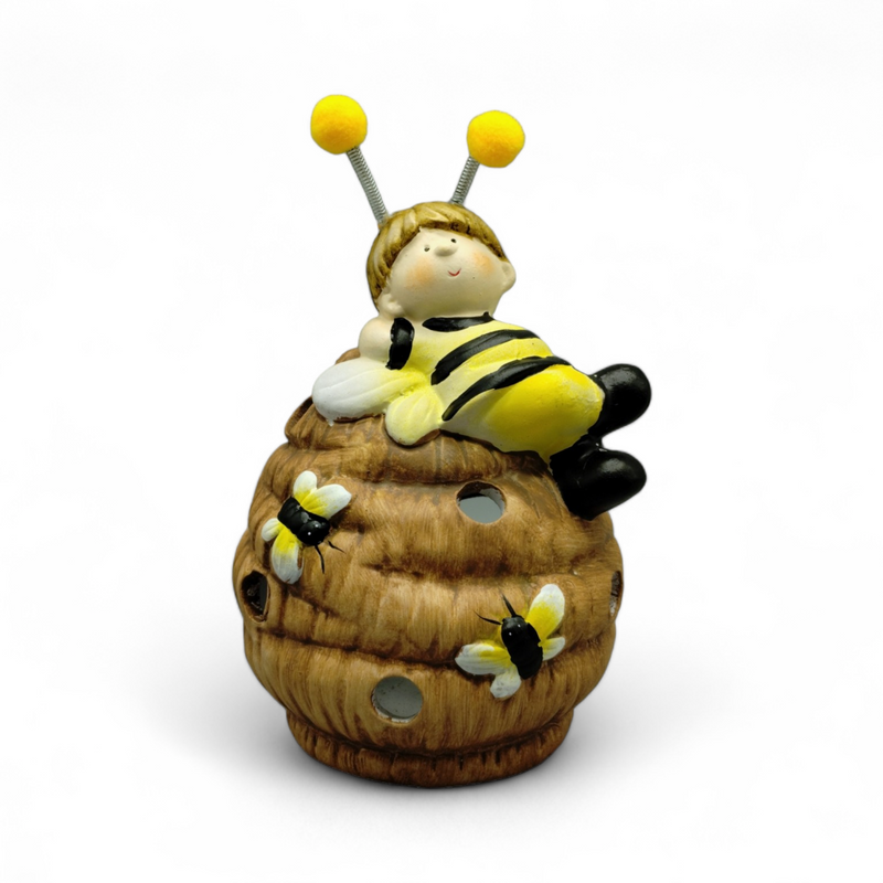 Small Ceramic Figures - Bee Hive *NO SHIPPING BY MAIL*