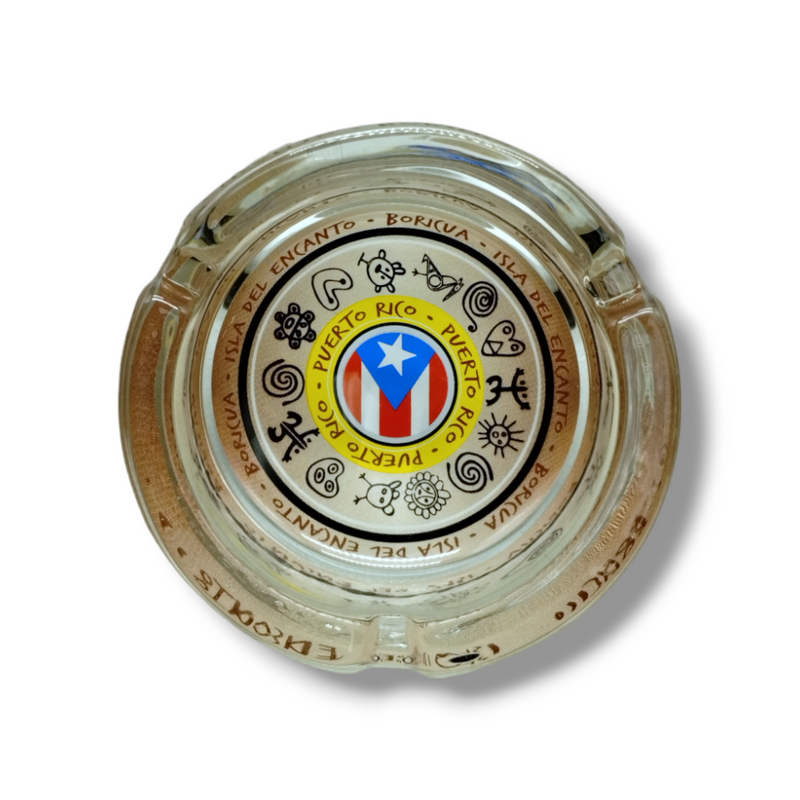 Souvenir de Puerto Rico - Cenicero de Cristal