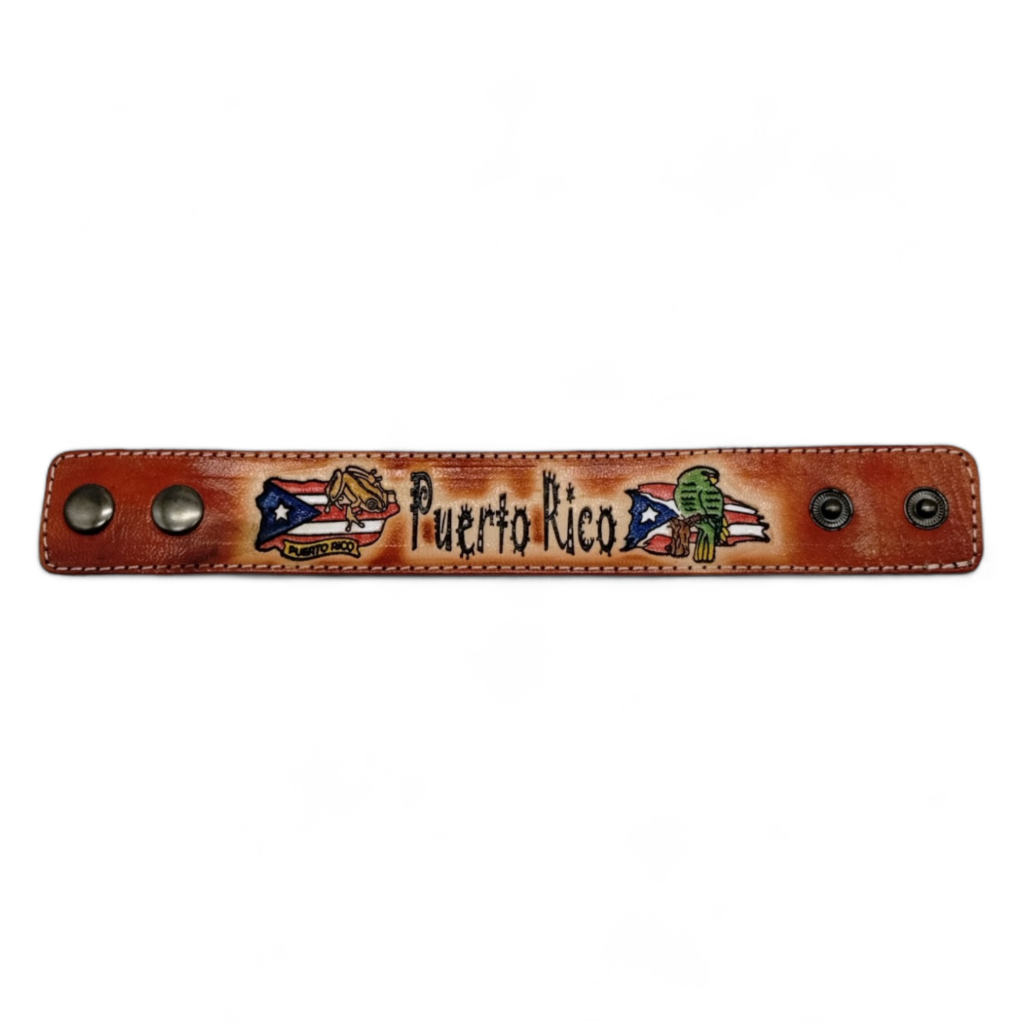 Souvenir de PR - Pulsera de Cuero (Large)