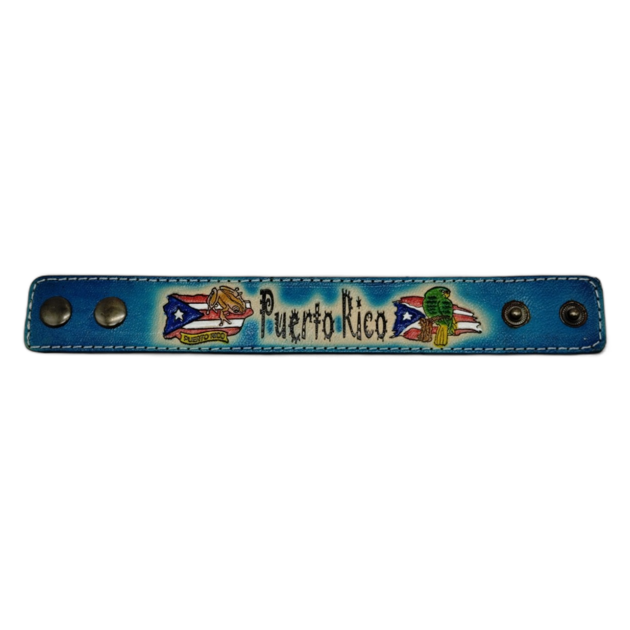 Souvenir de PR - Pulsera de Cuero (Large)