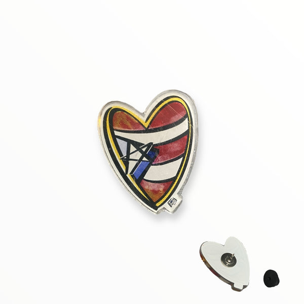 Souvenirs de Puerto Rico - Pins Corazón (PUERTORRA)