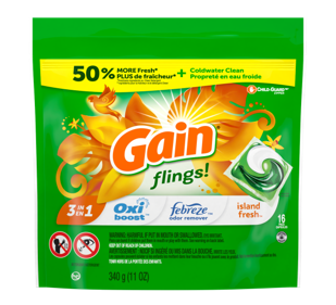 Gain Flings! Pods 3in1 Island Fresh 16pacs / 11oz8