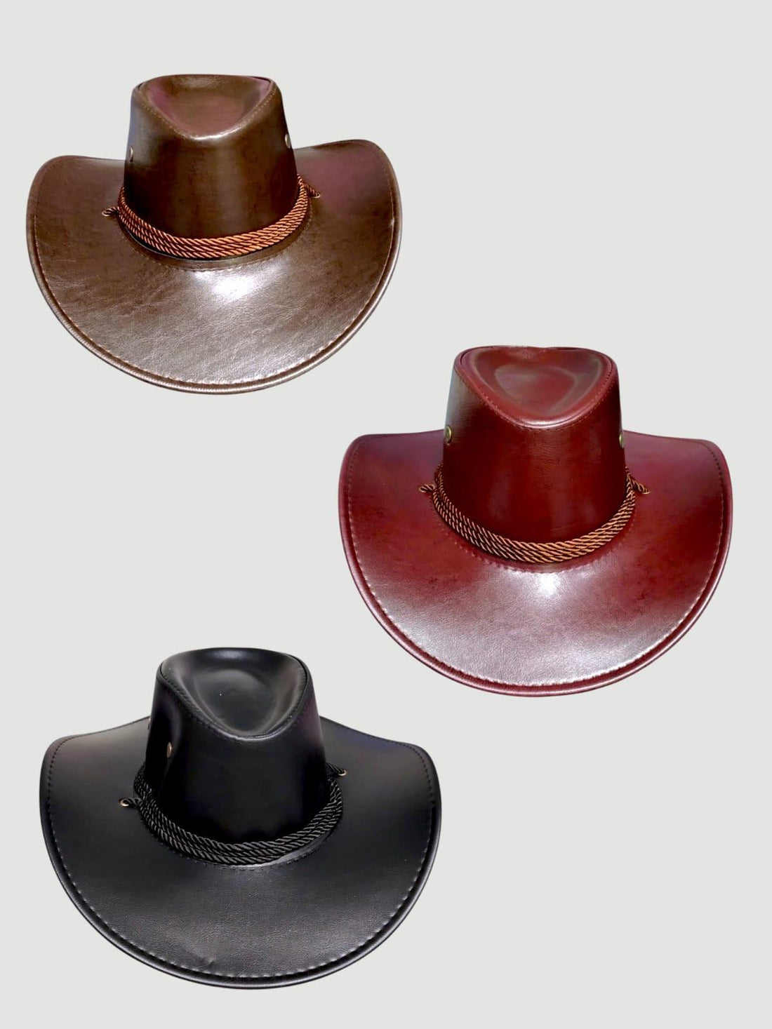 Cowboy Style Leather Hat